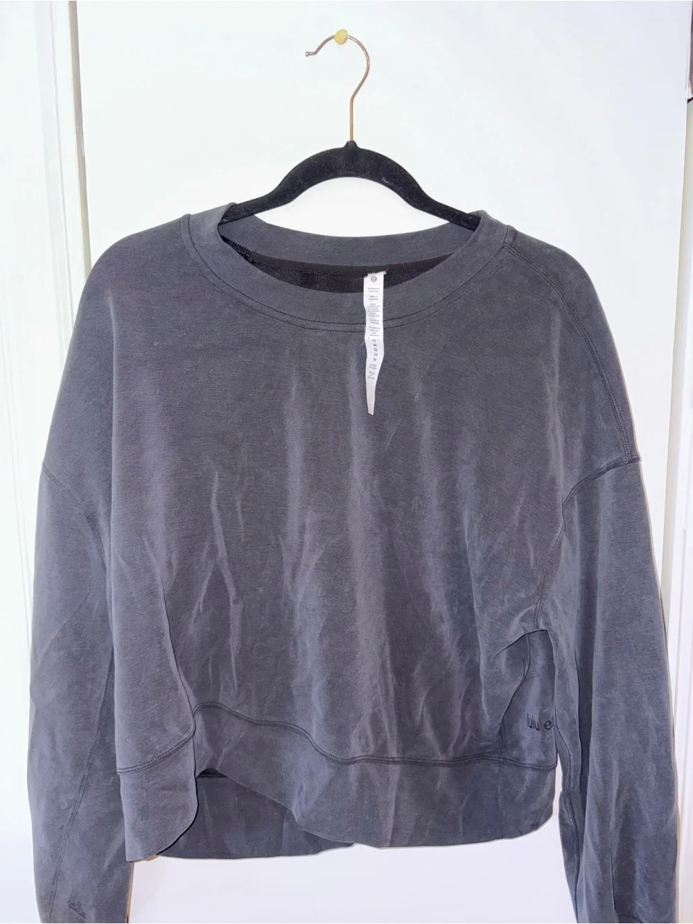 lululemon athletica Black Crewneck Athletic Top
